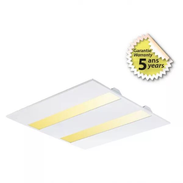 MIIDEX - MANTA DALLE 600X600MM 26W2 CCT IP44/IP20 IK06 UGR17 DALI 5ANS (400022)