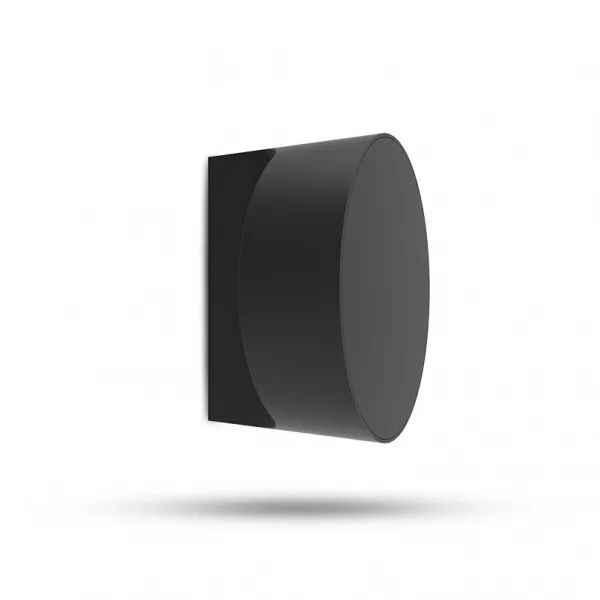 MIIDEX - NOVA APPLIQUE MURALE 10W 3000K ALU+PC ROND NOIR (100810)