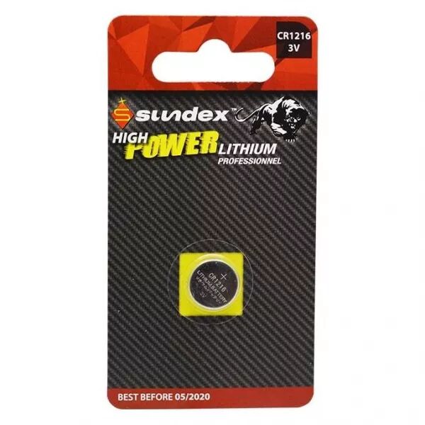 MIIDEX - PILES CR 1216 3V LITHIUM  SUNDEX 40-240 (X 1) (4136)