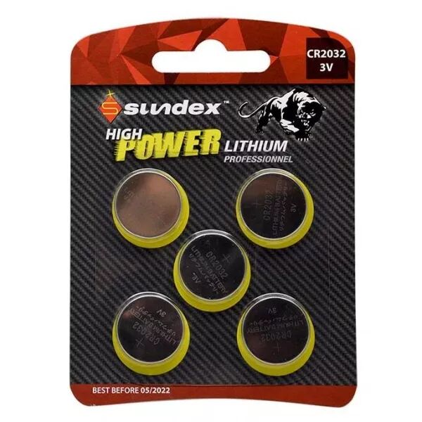 MIIDEX - PILES CR 2032 3V LITHIUM PACK DE 5 SUNDEX 40-240 (X1) (4130)
