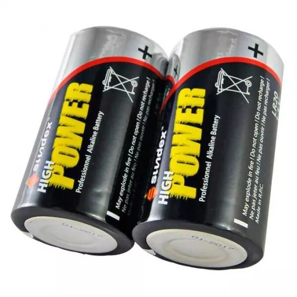 MIIDEX - PILES LR20 PACK X2 SUPER ALCALINES SUNDEX 6-12 (X6) (4103)