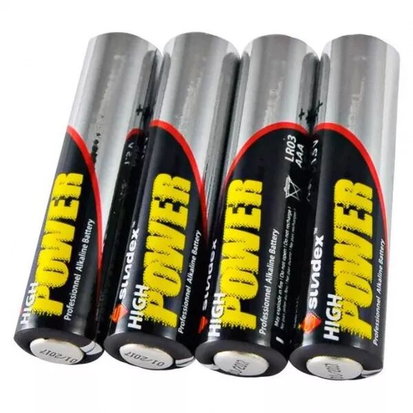 MIIDEX - PILES LR3 AAA PACK X4 SUPER ALCALINES SUNDEX 12-48 (X12) (4102)