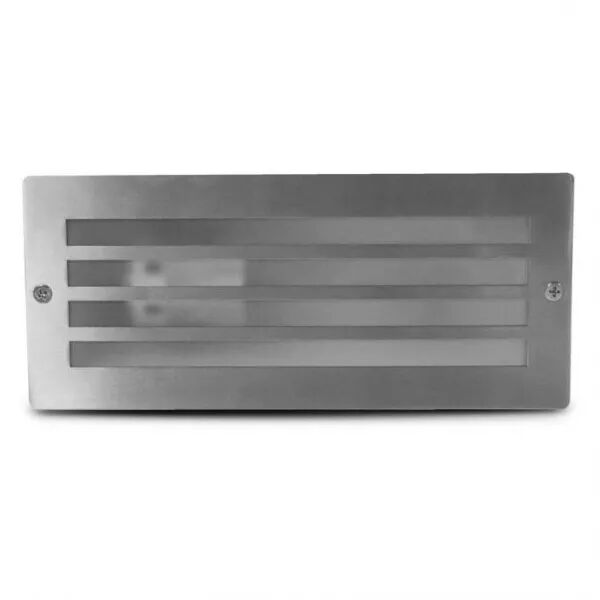MIIDEX - PITON E27 SPOT ENCASTRABLE IP44 RECTANGLE GRILLE INOX 304 (70745)