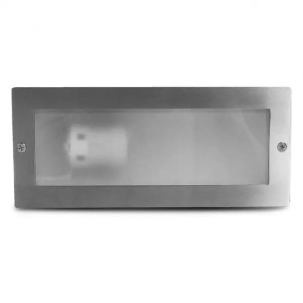 MIIDEX - PITON E27 SPOT ENCASTRABLE IP44 RECTANGLE INOX 304 (70746)