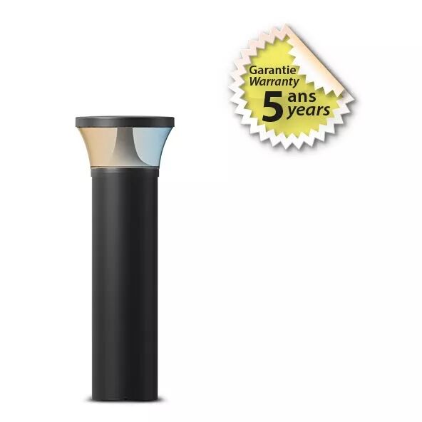 MIIDEX - POTELET FUSAIN  25W CCT (3000�-4000�-5000�) DIAM 133 X 475 MM NOIR 5 ANS (100342)