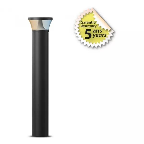 MIIDEX - POTELET FUSAIN  25W CCT (3000�-4000�-5000�) DIAM 133 X 975 MM NOIR 5 ANS (100343)