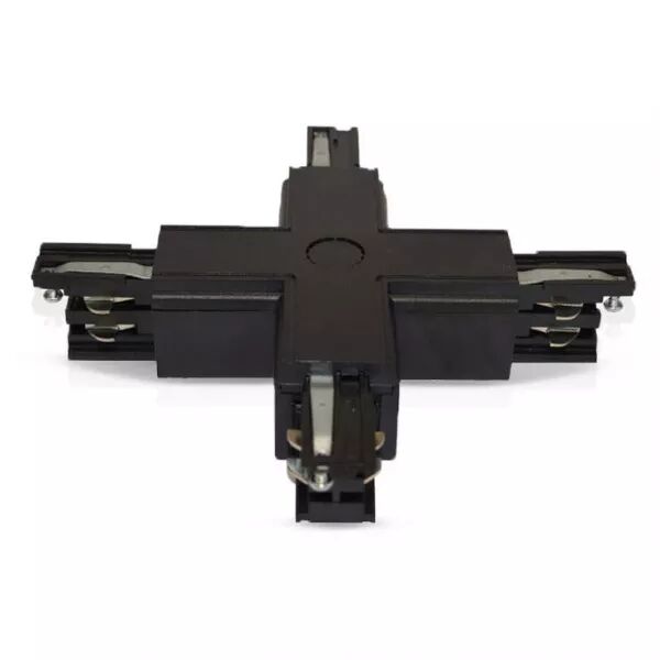 MIIDEX - RAIL 3A CONNECT TRIPHASE CROIX X NOIR RAIL 230V (8263)