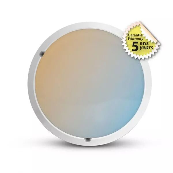MIIDEX - RONDO CCT HUBLOT DIAM300MM 18W 3000K/4000K/6000K IP65 + DETECT RF 5ANS (100387)