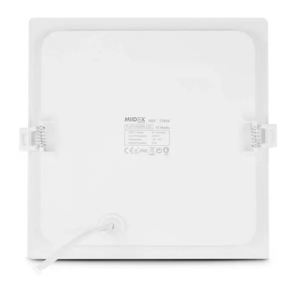 MIIDEX - SLIMY CARRE DOWNLIGHT 200 X 200MM 15W 6000K PC (77650)