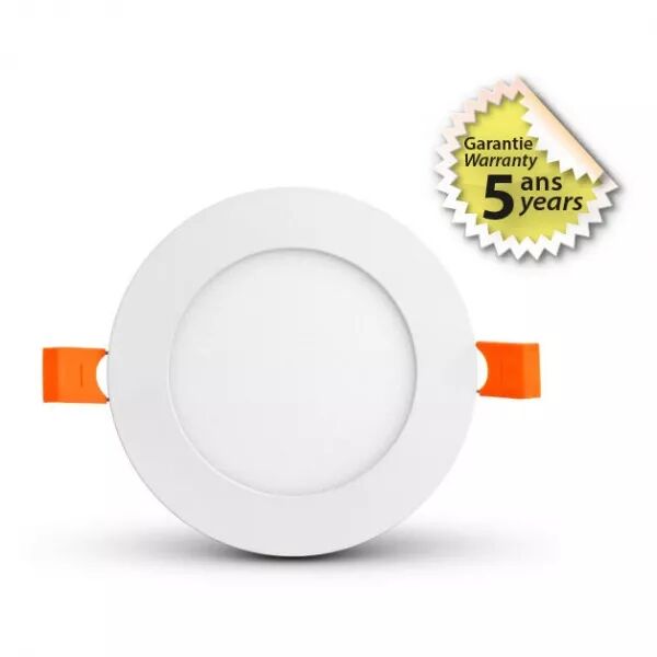 MIIDEX - SLIMY II DOWNLIGHT DIAM 120MM 6W 4000K ALU BLC 5ANS (100079)