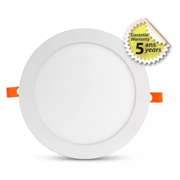 MIIDEX - SLIMY II DOWNLIGHT DIAM 225MM 18W 3000K ALU BLC 5ANS (100076)