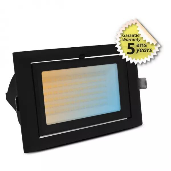 MIIDEX - STELLA SPOT ENCAST ORIENT NOIR 240X145MM 32/38W CCT ET PUISS AJUST 5A (100346)