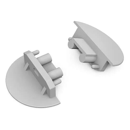 MIIDEX - TERMINAISON PROFILE RAINURE 14,4MM GS PACK DE 2 (9900)