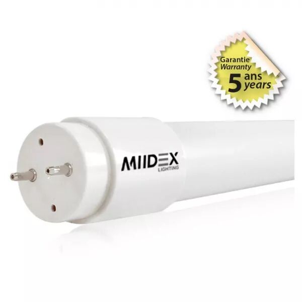 MIIDEX - TUBE LED T8 1500MM 24W 4000K 230V LN 5ANS (X10) (76085)