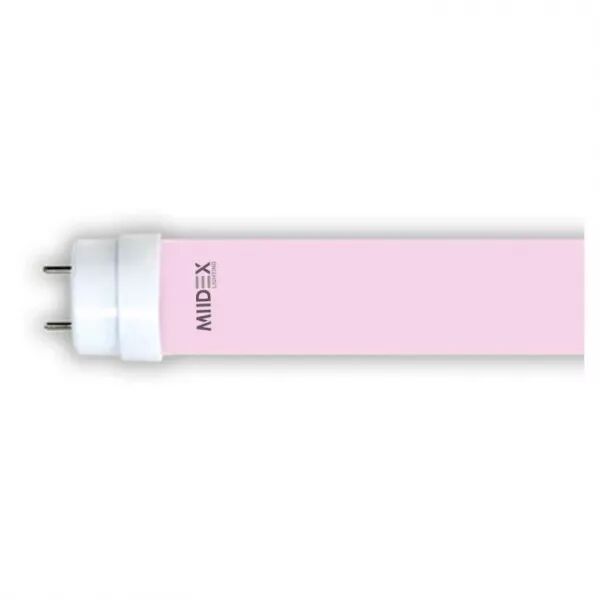 MIIDEX - TUBE LED T8 9W 600MM 180-265V PINK (X 10) (75961)