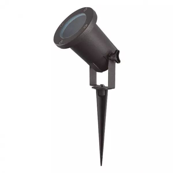 MIIDEX - TULIPE PROJECTEUR PIQUET 12V 1 X GU5.3 NOIR IP65 (70285)