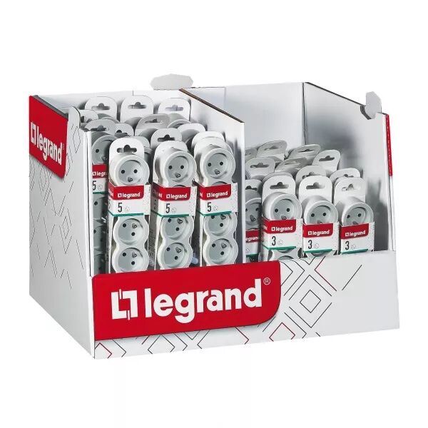 MINI BOX MULTIPRISES 3 PRISES ET 5 PRISES - BLANC