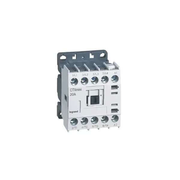 MINI-CONTACTEUR DE PUISSANCE CTX� 4P SANS CONTACT AUXILIAIRE - 20A - 110V~