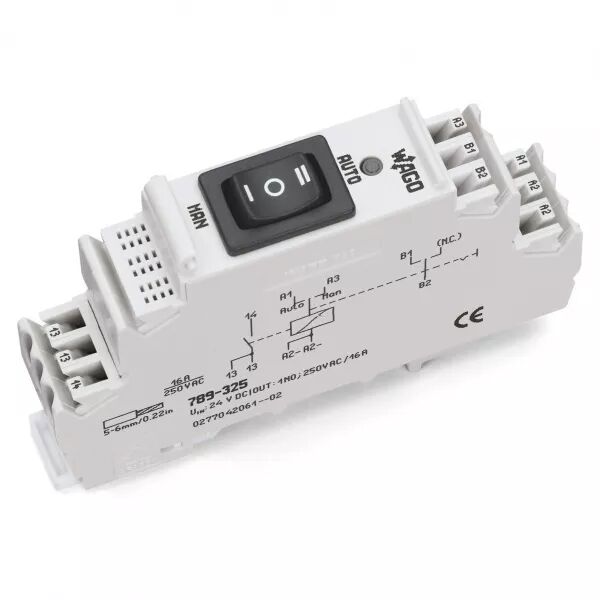 MOD.RELAIS 1T COMMUTAT.MANUEL DC24V789-325
