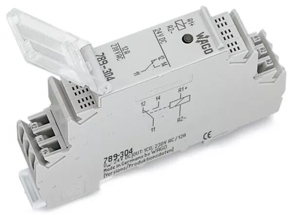 MODULE AVEC RELAIS 24 V AC - 1 T - 16 A - CHARGE LAMPE