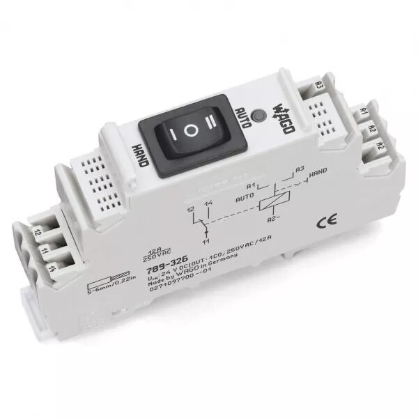 Module avec relais 24 V DC - 1 RT - 12 A - For�age manuel - Charge lampe789-326