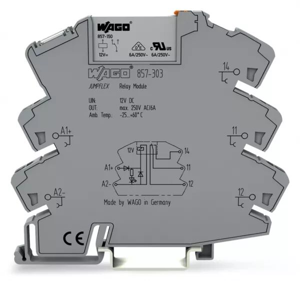MODULE AVEC RELAIS MINIATURE ENFICHABLE 12 V DC - 1 RT - 5 A