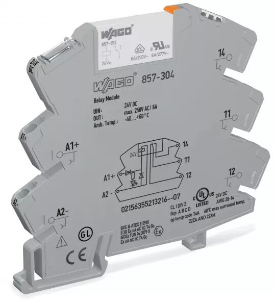 MODULE AVEC RELAIS MINIATURE ENFICHABLE 24 V DC - 1 RT - 5 A