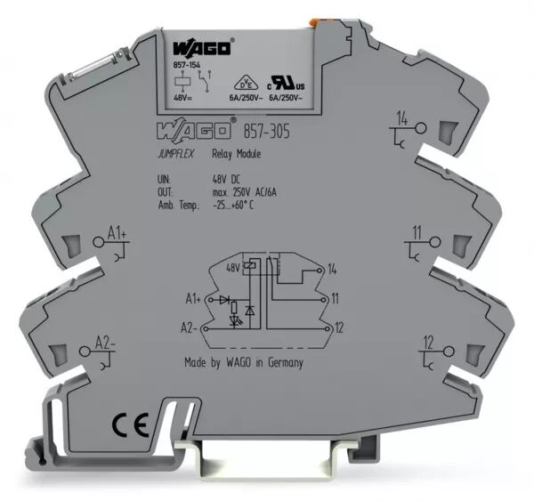 MODULE AVEC RELAIS MINIATURE ENFICHABLE 48 V DC - 1 RT - 5 A