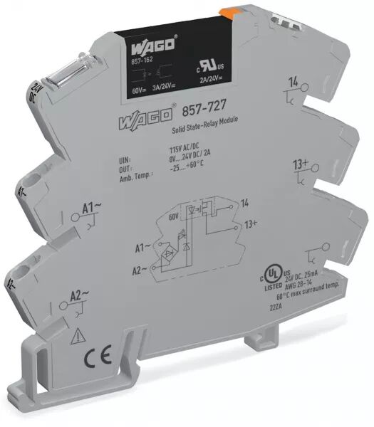 MODULE AVEC RELAIS STATIQUE 115 V AC/DC / 0..24 V DC - 2 A