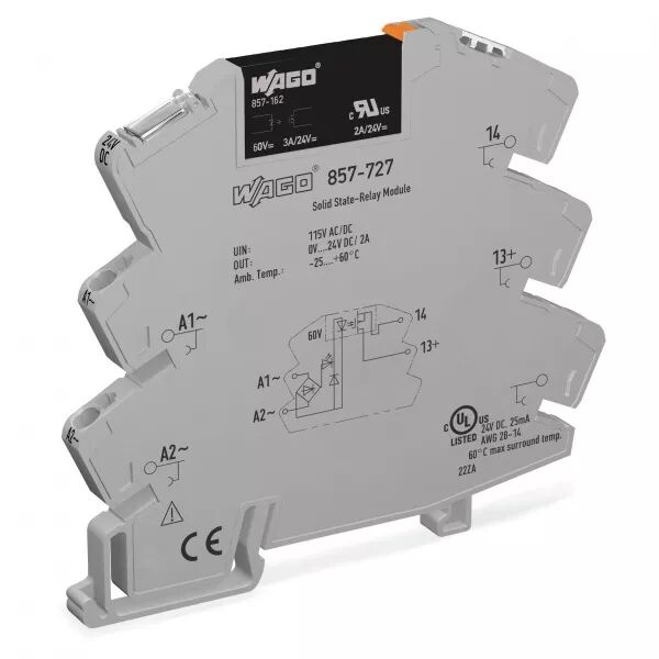 Module avec relais statique 115 V AC/DC / 0..24 V DC - 2 A857-727