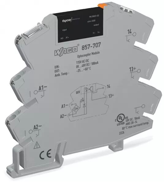 MODULE AVEC RELAIS STATIQUE 115 V AC/DC / 0..48 V DC - 0.1 A