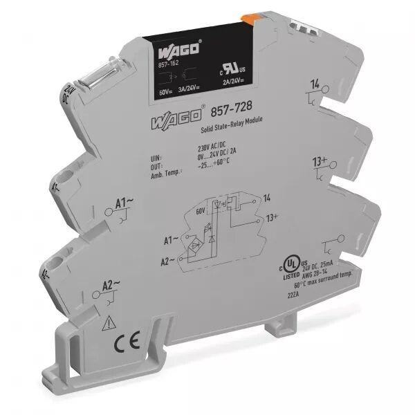 Module avec relais statique 230 V AC/DC / 0..24 V DC - 2 A857-728