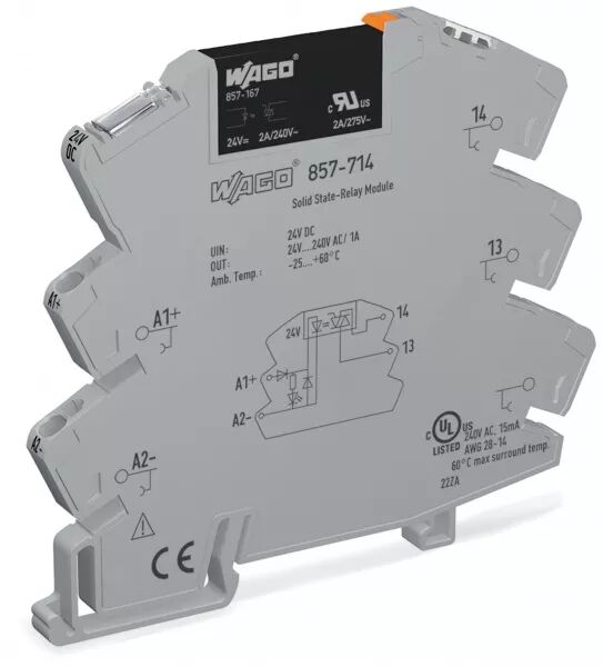 MODULE AVEC RELAIS STATIQUE 24 V DC / 24..240 V AC - 1 A