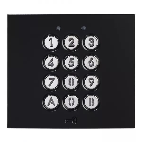 MODULE CLAVIER 100 CODES, 2 RELAIS, TOUCHES �CLAIR�ES, 12/24 VAC/CC, NOIR SATIN