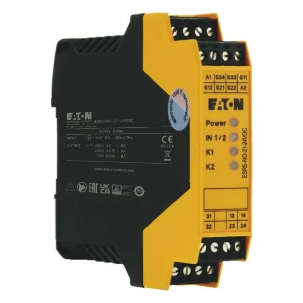 MODULES DE S�CURIT� ARR�T D\'URGENCE, 24VDC, 2 CIRCUITS DE VALIDATION