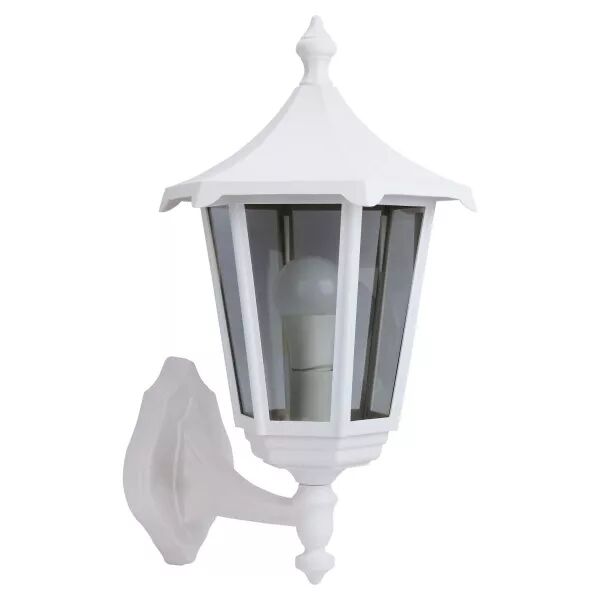 MONACO - Appl. Mur Ext. (bas) IP43 IK02, blanc, E27 100W max., Lpe non incl. (3030)