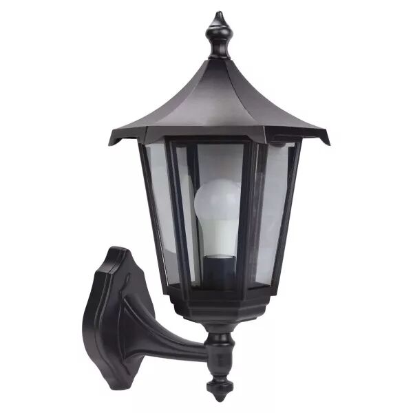 MONACO - Appl. Mur Ext. (bas) IP43 IK02, noir, E27 100W max., Lpe non incl. (3032)