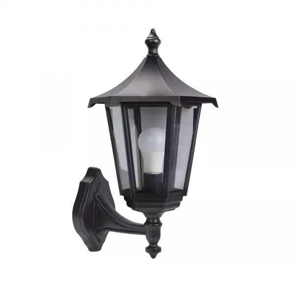MONACO - APPL. MUR EXT. (BAS) IP43 IK02, NOIR, E27 100W MAX., LPE NON INCL.