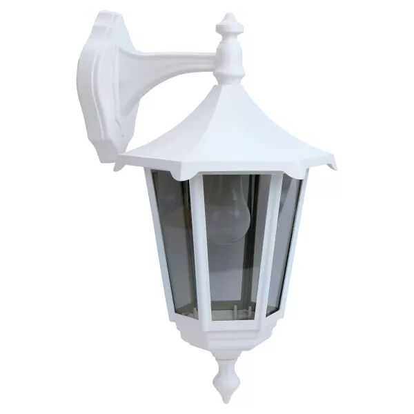 MONACO - Appl. Mur Ext. (haut) IP43 IK02, blanc, E27 100W max., Lpe non incl. (3034)