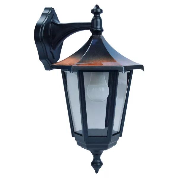 MONACO - Appl. Mur Ext. (haut) IP43 IK02, cuivr�, E27 100W max., Lpe non incl. (3037)