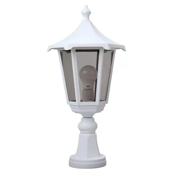 MONACO - Borne Ext. IP43 IK02, blanc, E27 100W max., Lpe non incl., haut. 53cm (3042)