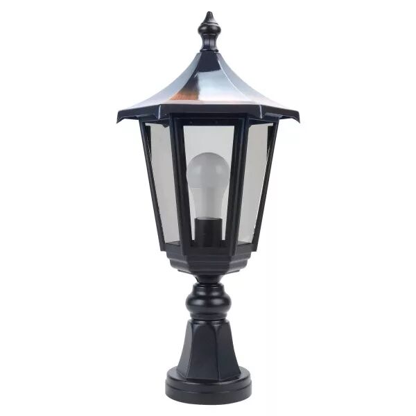 MONACO - Borne Ext. IP43 IK02, cuivr�, E27 100W max., Lpe non incl., haut.53cm (3045)