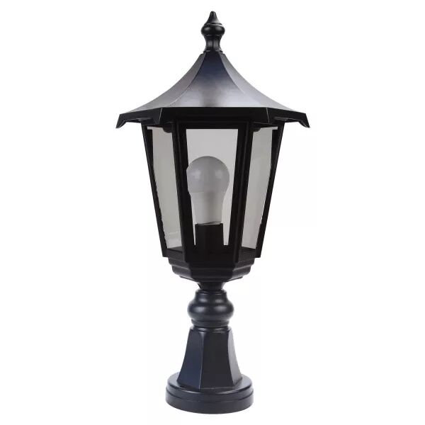 MONACO - Borne Ext. IP43 IK02, noir, E27 100W max., Lpe non incl., haut. 53cm (3044)