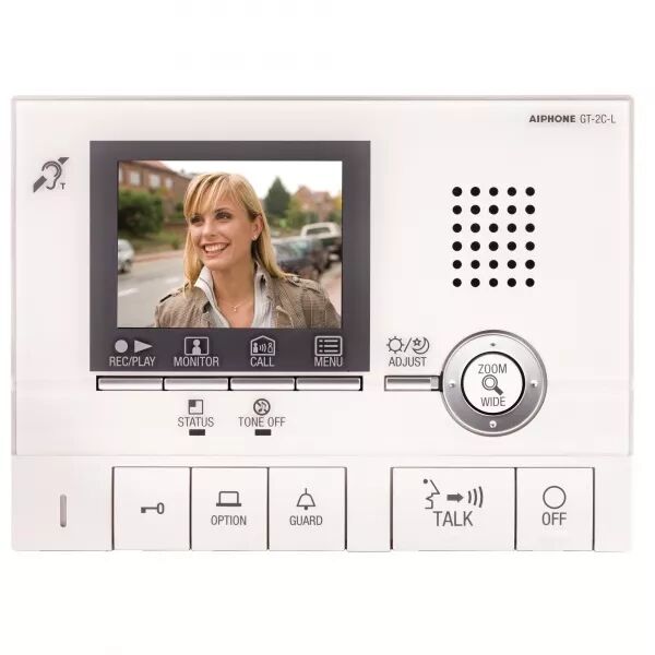 MONITEUR MAINS LIBRES �CRAN 3,5\'\', INTERCOM, VISION 170�, ZOOM, BOUCLE MAGN�T.