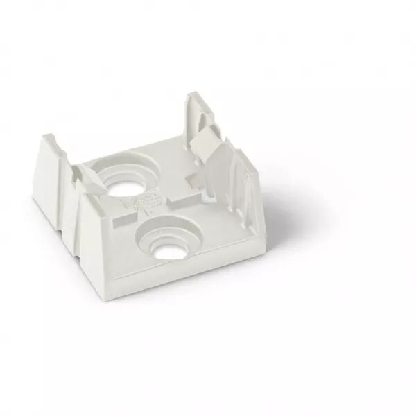 Montageplatte f.verteiler 4-p. weiss890-674