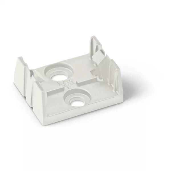 Montageplatte f.verteiler 5-p. weiss890-675