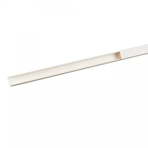 Moulure Keva 20mmx10mm-Fond+couvercle-1 compartiment-Longueur 2,10m-Blanc Artic