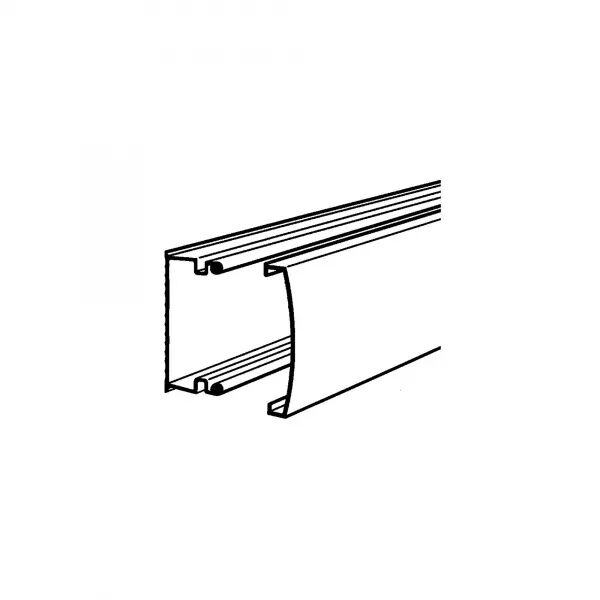 Moulure Keva 22mmx12mm - Fond+couvercle - 1 compartiment - Longueur 2,10m - Brun