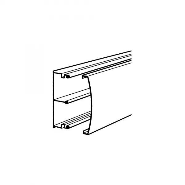 Moulure Keva 32mmx12mm-Fond+couvercle-2 compartiments-Longueur 2,10m-Brun