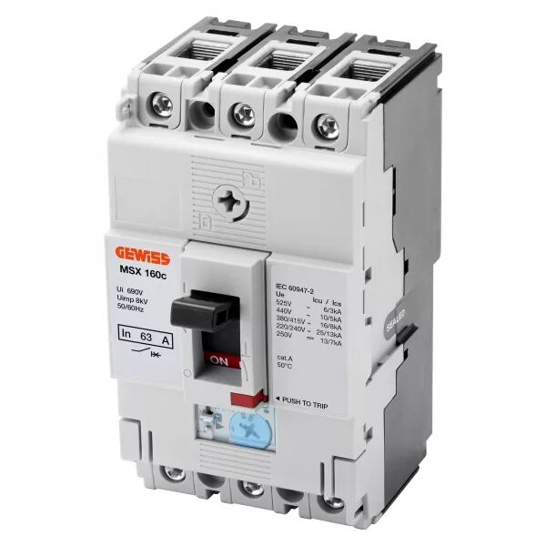 MSX 160C 3P 63A 25KA TRMF TERM.FW - GWD9043